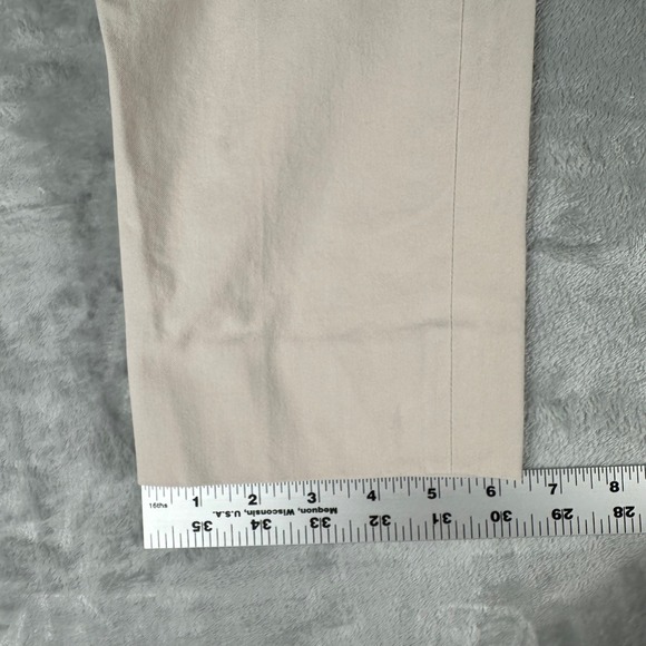 Piazza Sempione Dress Pants Women 42 Beige Audrey Capri Corpcore Quiet Luxury - Picture 8 of 8